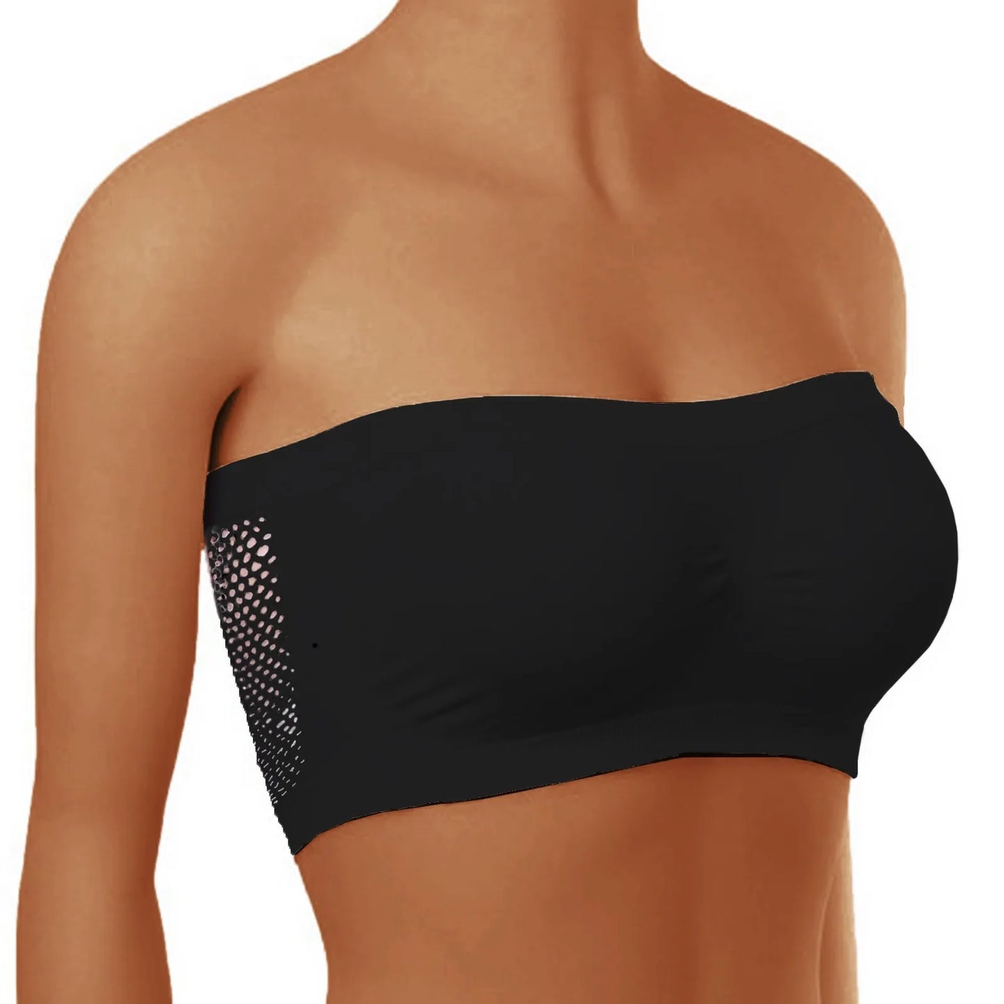 Stretch Strapless Summer Bra – Seamless Bandeau for One-Shoulder & Off-Shoulder Tops