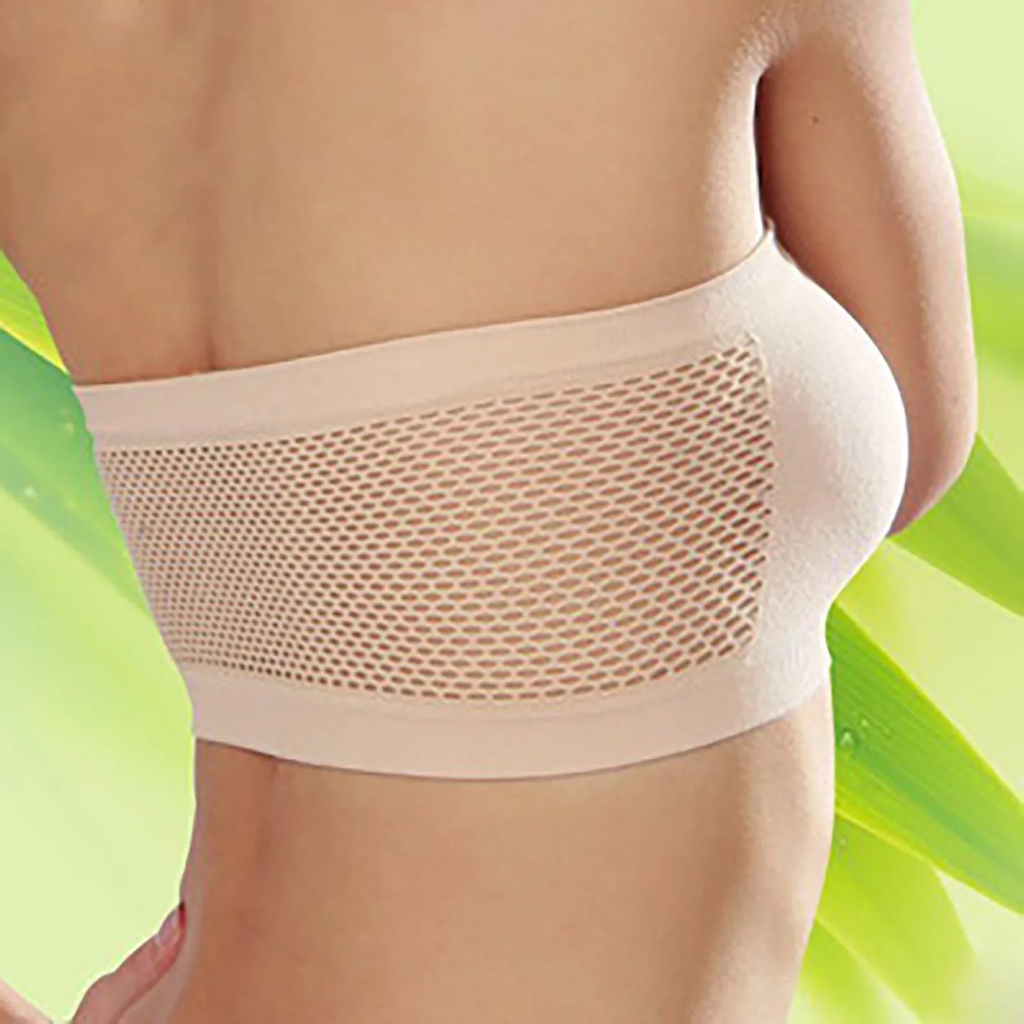 Stretch Strapless Summer Bra – Seamless Bandeau for One-Shoulder & Off-Shoulder Tops