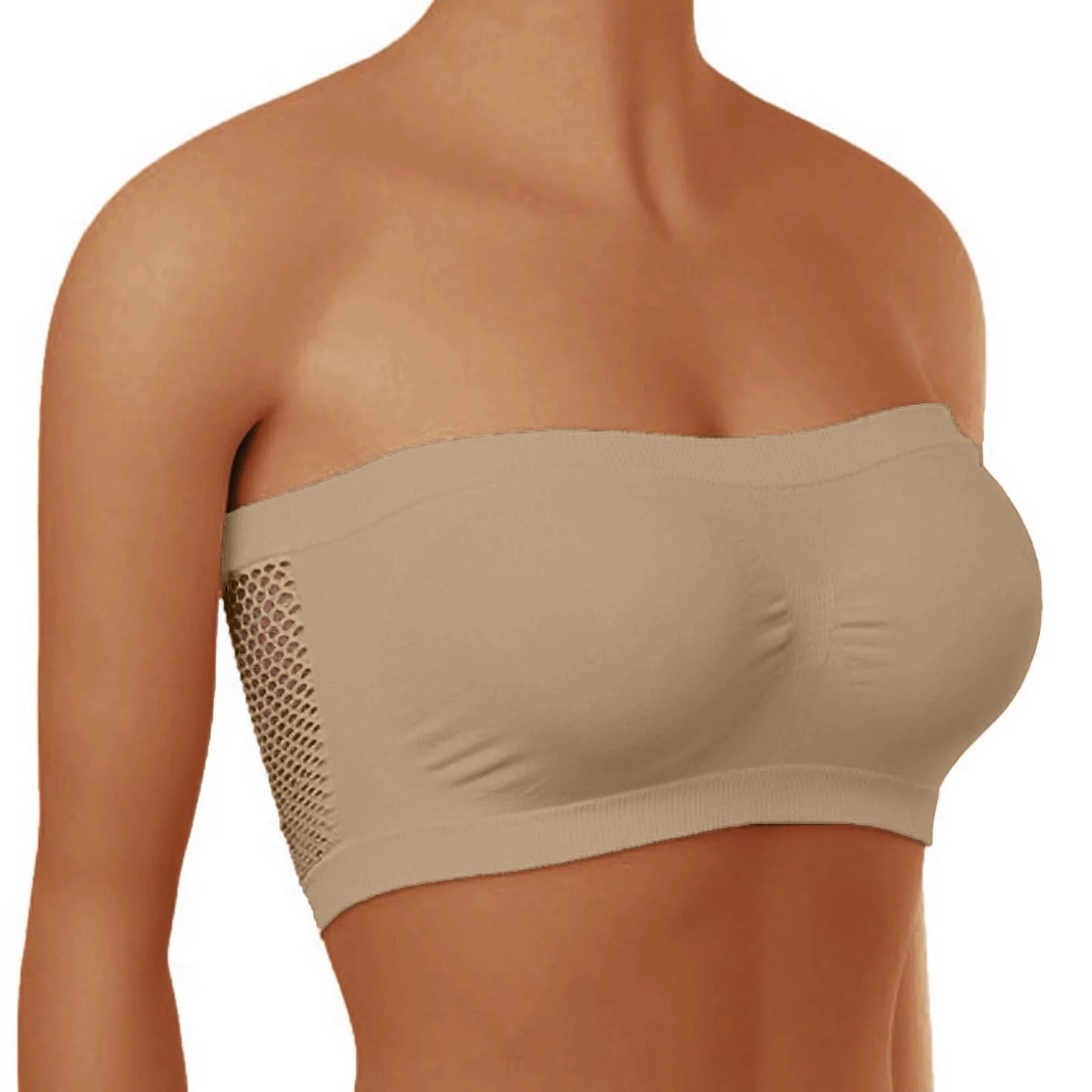 Stretch Strapless Summer Bra – Soft & Seamless Bandeau for One-Shoulder Tops