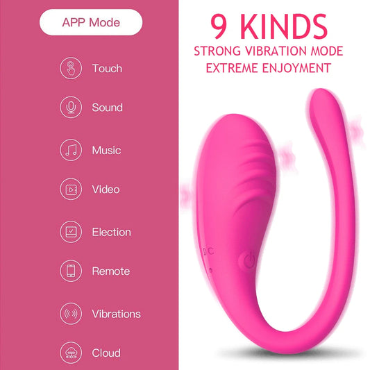 APP-Controlled Wearable Vibrator – G-Spot & Anal Egg Massager | 9-Speed Remote Stimulator for Women & Couples